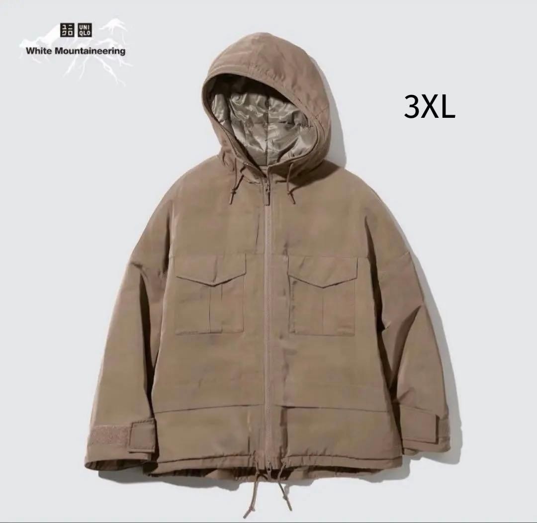 Uniqlo White Mountaineering Hybrid Down Oversized Parka 3XL Used JAPAN