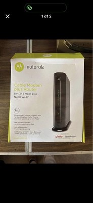 Motorola MGZ715 Cable Modem Router Wi-Fi Plus N450 Xfinity Spectrum Cox