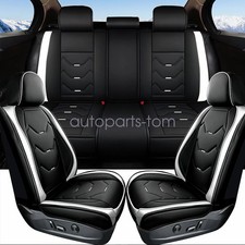 For Toyota Sedan Full Set 5-sits Front Rear Seat Cover Faux Leather Protector For Toyota Sedan Full Set 5-sits Front Rear Seat Cover Faux Leather Protector