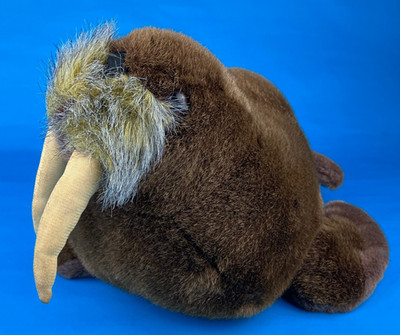 Brown Walrus 14'' Plush Stuffed Realistic Classroom Whiskers Tusks Marine Sea