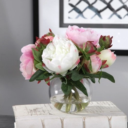 Blaire - 10 inch Peony Bouquet - 10 inches wide by 10 inches deep Accessories - Picture 12 of 12