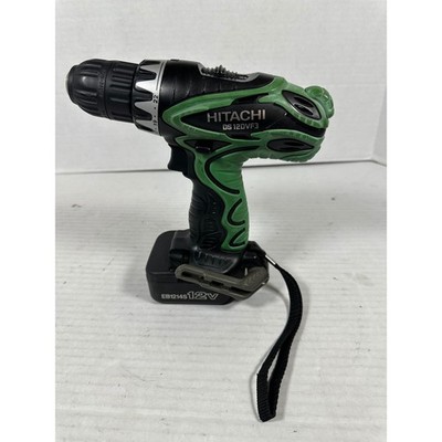 Hitachi DS 12DVF3 12V Cordless Driver Drill Green Black with Battery NO CHARGER