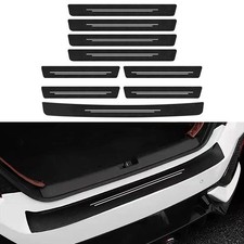 9X Car Door Sill Protector Anti-Scratch Waterproof Leather Edge Cover For Honda
