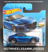 "Hot Wheels \"2020 Jaguar DF-TYPE\" Farbe Blau Factory Fresh GRX29-M521 OVP Neu"