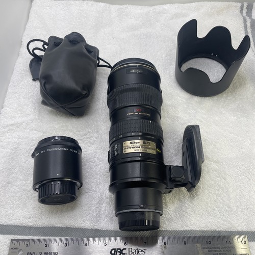 AF-VR-Nikkor 70-200mm 1:2.8G Lens W/ Teleconverter TC-20E (2x Is Worth $100) OBO
