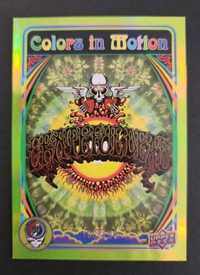 2025 Upper Deck Grateful Dead 60 Years #17 Colors In Motion Dancing Green /199