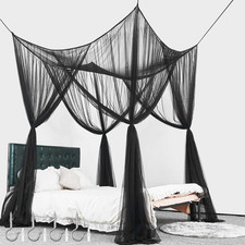 Baldacchino E Letti Matrimoniale E Singolo a Porte Pieghevole Nera Quadrato per 