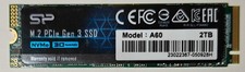 Silicon Power A60 2TB M.2 NVMe SSD PCIe Gen3 x4 100% Health