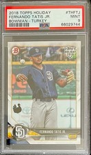 2018 Topps Holiday Fernando Tatis Jr. #TH-FTJ “Bowman Turkey/35” - RC - PSA 9!🔥
