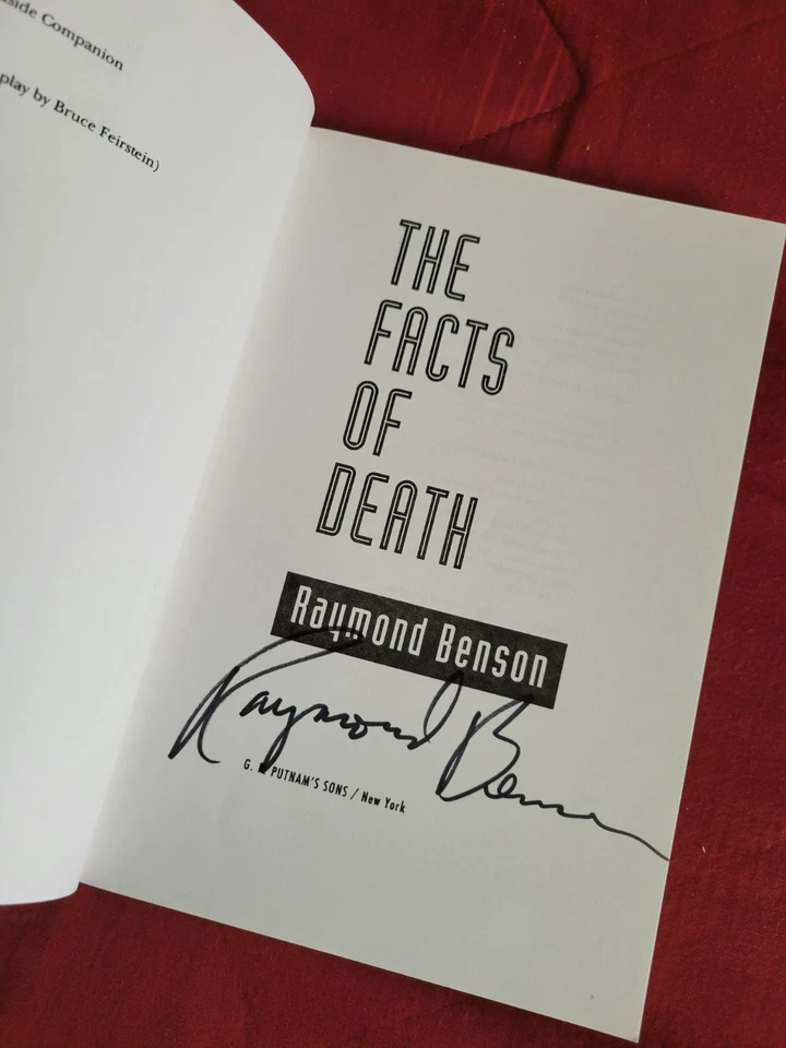 James Bond "The Facts of Death" PROOF COPY Signed Raymond Benson - Image 2 of 2