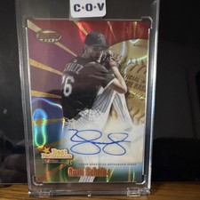 Topps Bowman's Best Noah Schultz Lava Refractor Auto #BPA-NS /50 Rookie White S…