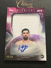 2026 Topps Midnight UFC RC Kaue Fernandez Rookie Relic Auto /99 Twilight ANN