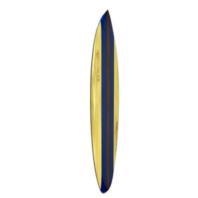 サーフボード（セット） Zeckos Set of 2 Wooden Striped Surfboard Wall Hangings 39 Inches
