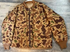 BOB ALLEN reversible Ducks unlimited Camouflage Coat Camo Bomber Men’s Large