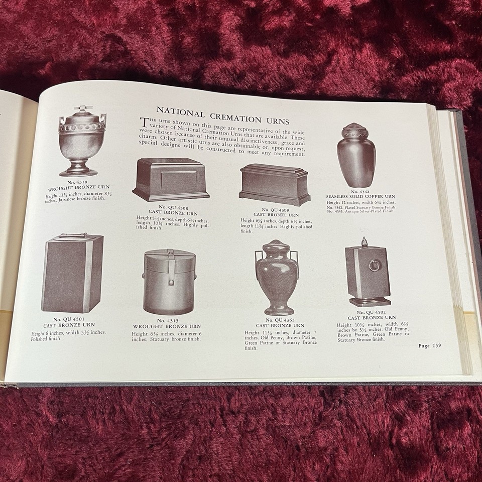 1937 National Casket Catalog Syracuse NY Funeral Embalming Undertaker