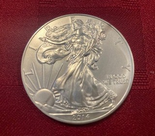 2014 1 ounce fine silver coin American Eagle Walking Liberty .999 Silver.
