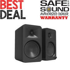 Kanto ORA4 Powered Bookshelf Speakers with Bluetooth Pair  Matte Black