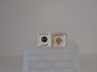 Vintage Japan Small Peach Lusterware Salt & Pepper Shakers — photo 5