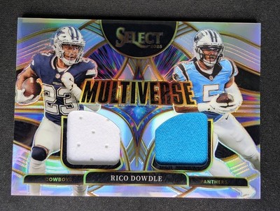 2025 Panini Select Football - Rico Dowdle Multiverse Silver Prizm /149 #MVJ-RDE