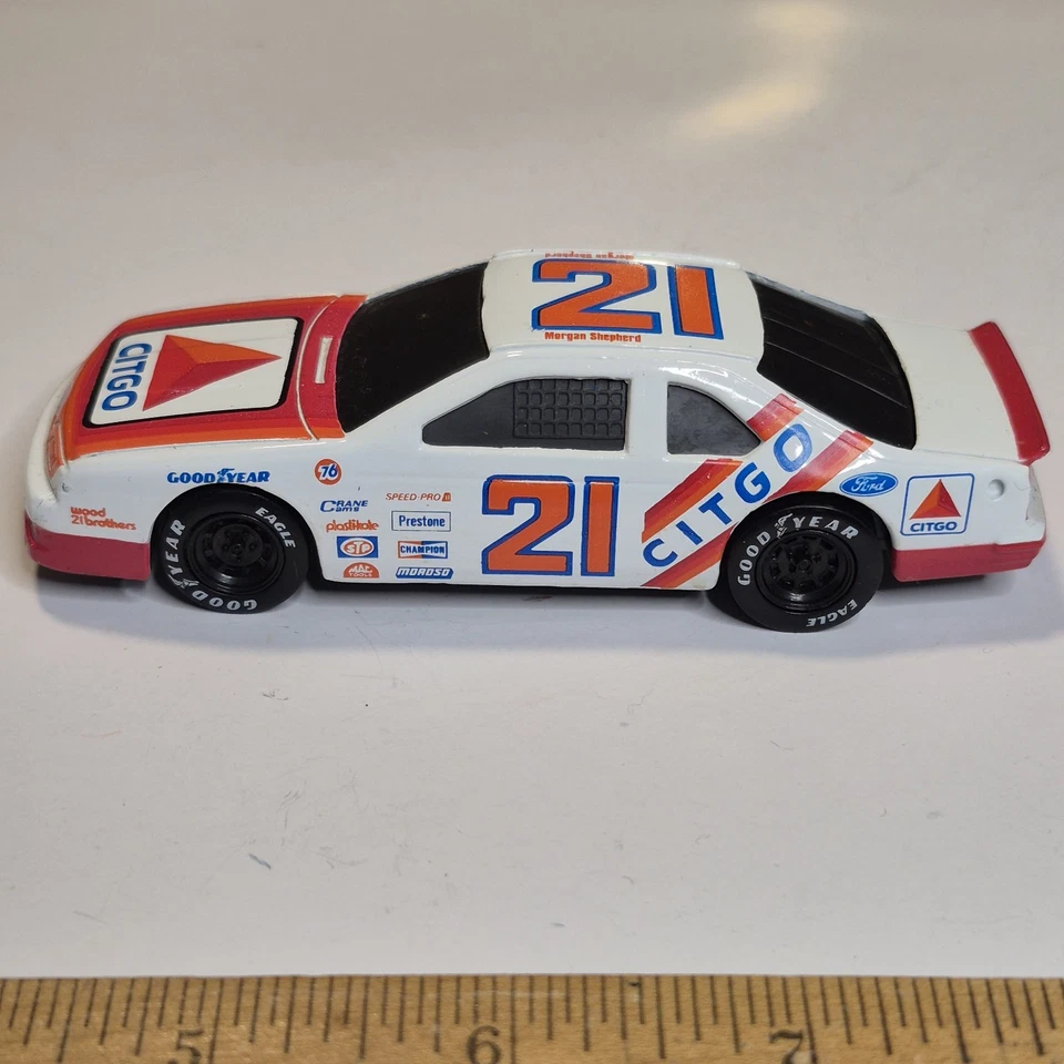 #21 Morgan Shepherd 1/43 Road Champs CITGO Ford Thunderbird Die Cast Stock Car - Image 2 of 4