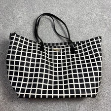 Kate Spade Diaper Bag Black White Check with Changing Pad flaw