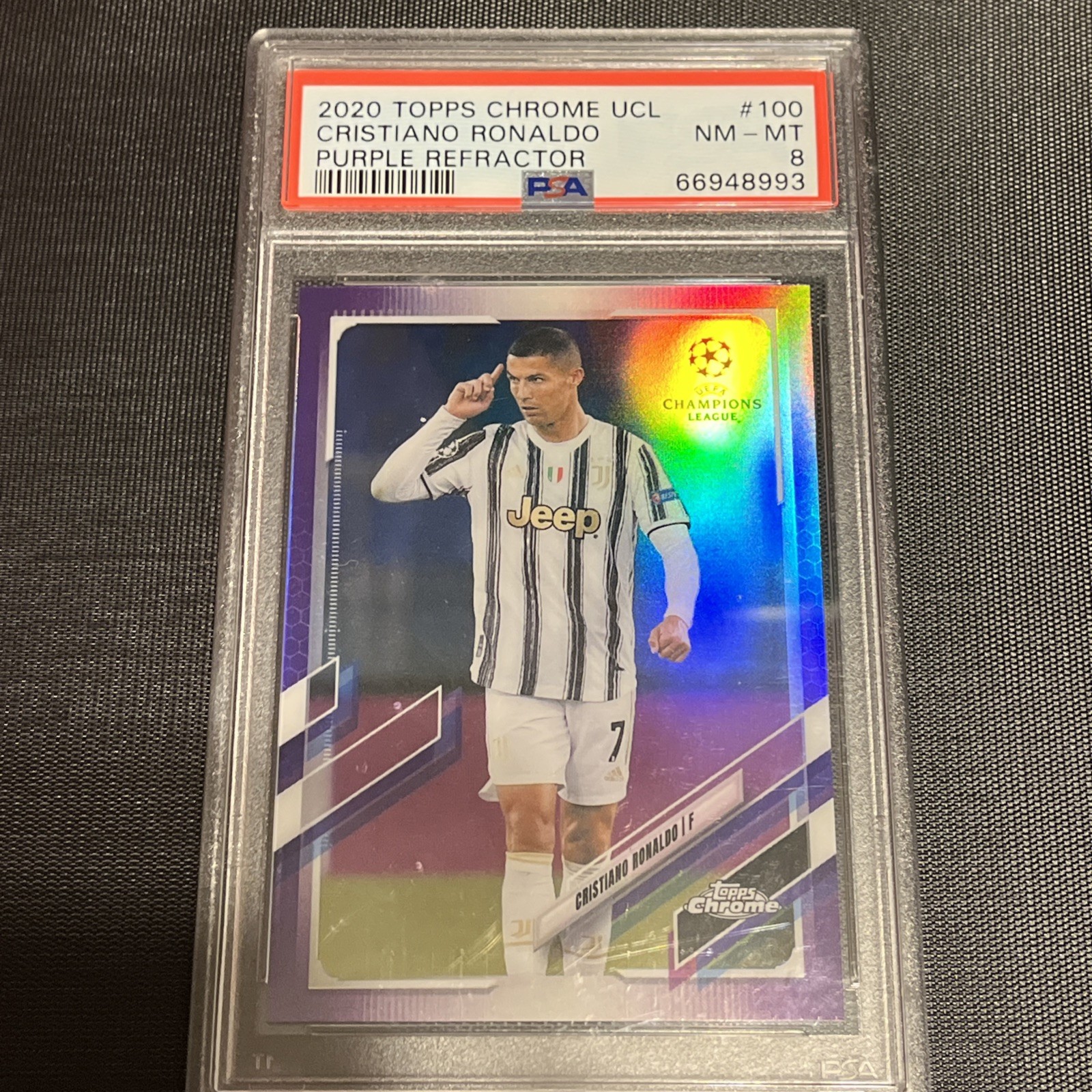 2020-21 Topps Chrome Uefa Champions League - Cristiano Ronaldo #100 Purple /250