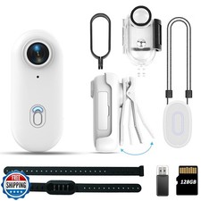 128GB FHD1080P Mini Body Camera, Thumb Size Wearable Cam, Hands F