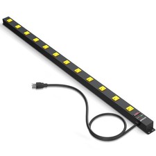 12 Outlet Long Power Strips Heavy Duty Garage Workshop Multi Wide Industrial ...
