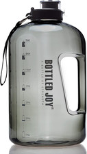 1 Gallon Water Jug with Flip-Top Lid and Handle Strap, Leak-Proof BPA Free