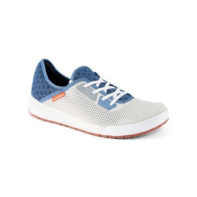 Grundens Keeper Sneaker Men s Size 9 Anchor Oyster Grey Blue Fishing Boat Shoe