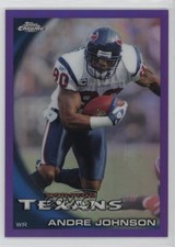 2010 Topps Chrome Retail Purple Refractor /555 Andre Johnson #C40 HOF u6m