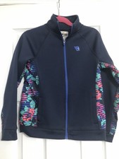 oshkosh b'gosh Zip Up Jacket Blue Floral Girls Size 7 School Fall