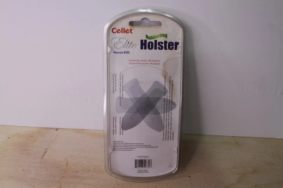 2x Funda Negra con Clip Lateral Vertical para Motorola W385 Foto 2 de 2