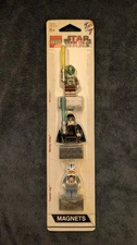 Lego Star Wars #852947 Magnets-Kit Fisko,Barriss Offee,Captain Jag-2010 Retired!