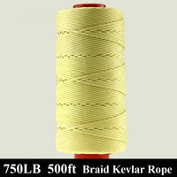 Strong 500ft 750lbs Braided Kevlar Line Rope Camping Hiking Life Saving Cords Strong 500ft 750lbs Braided Kevlar Line Rope Camping Hiking Life Saving Cords