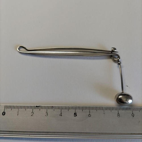Georg Jensen # 377 Sterling Silver 925 Vivianna Torun Brooch Vintage Rare - Picture 18 of 24