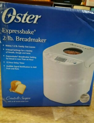 Oster Automaker Artisan Dough & Bread Maker Express Bake 2 Pound CKSTBRTW20 Loaf