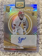 Kool-Aid McKinstry 2024 Elite Century RC Autographed/499 New Orleans Saints 