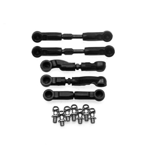 1 Set Black Steering Linkage for Sakura D4 1/10 RC Racing Drift Car Parts - Picture 3 of 4