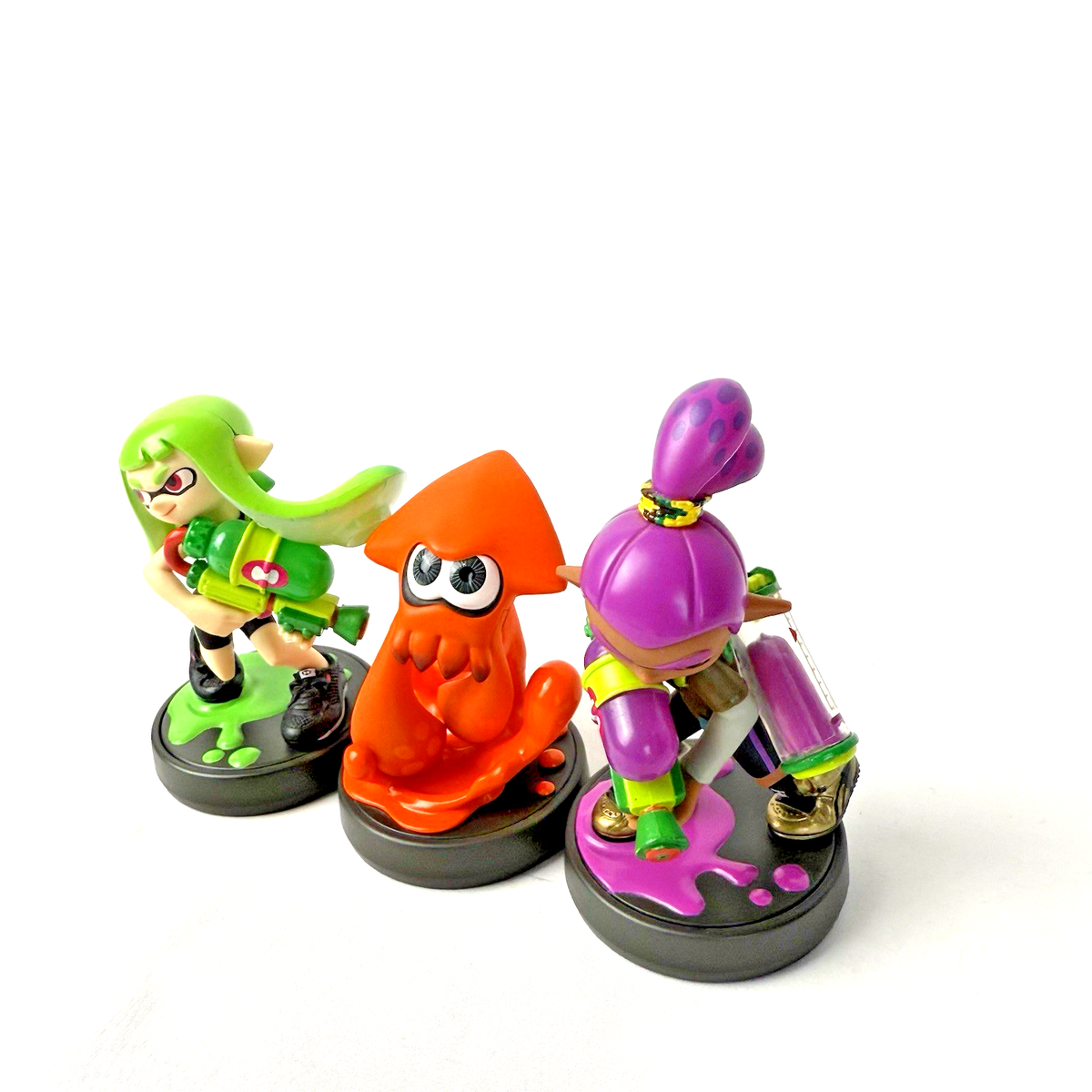 Nintendo Amiibo Splatoon Alt Color Inkling Green Girl Orange