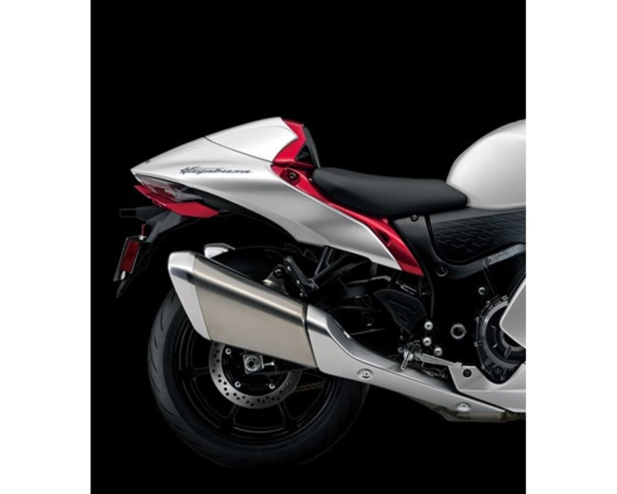 Suzuki Rear Single Seat Cowl Silver/Red 2022+ Hayabusa GSX1300R
