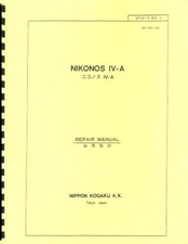 Nikonos IV-A Camera Service  Repair Manual Reprint