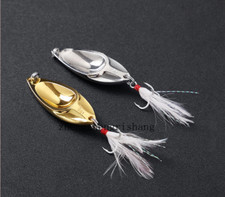 10Pcs Metal Spinner Spoon Bait  Sequin Noise Paillette  Baits Pesca 1/8oz-2/3oz