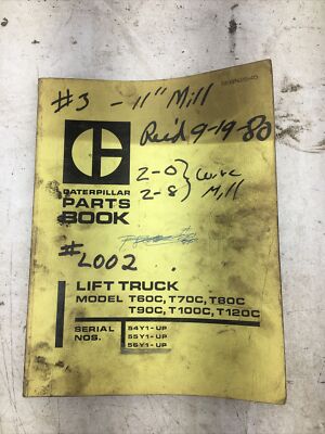 Caterpillar Lift Truck Model T60C Parts Book (Used)