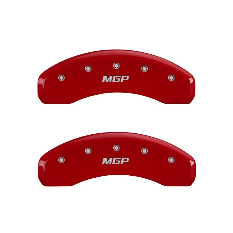2003-2006 "Ford" Expedition Front + Rear Red MGP Brake Disc Caliper Covers 4pc - Image 3 of 4