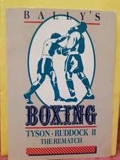 Mike Tyson Vs Razor Ruddock Bally's  Complimentary Tickets Offer POSTCARD  1991