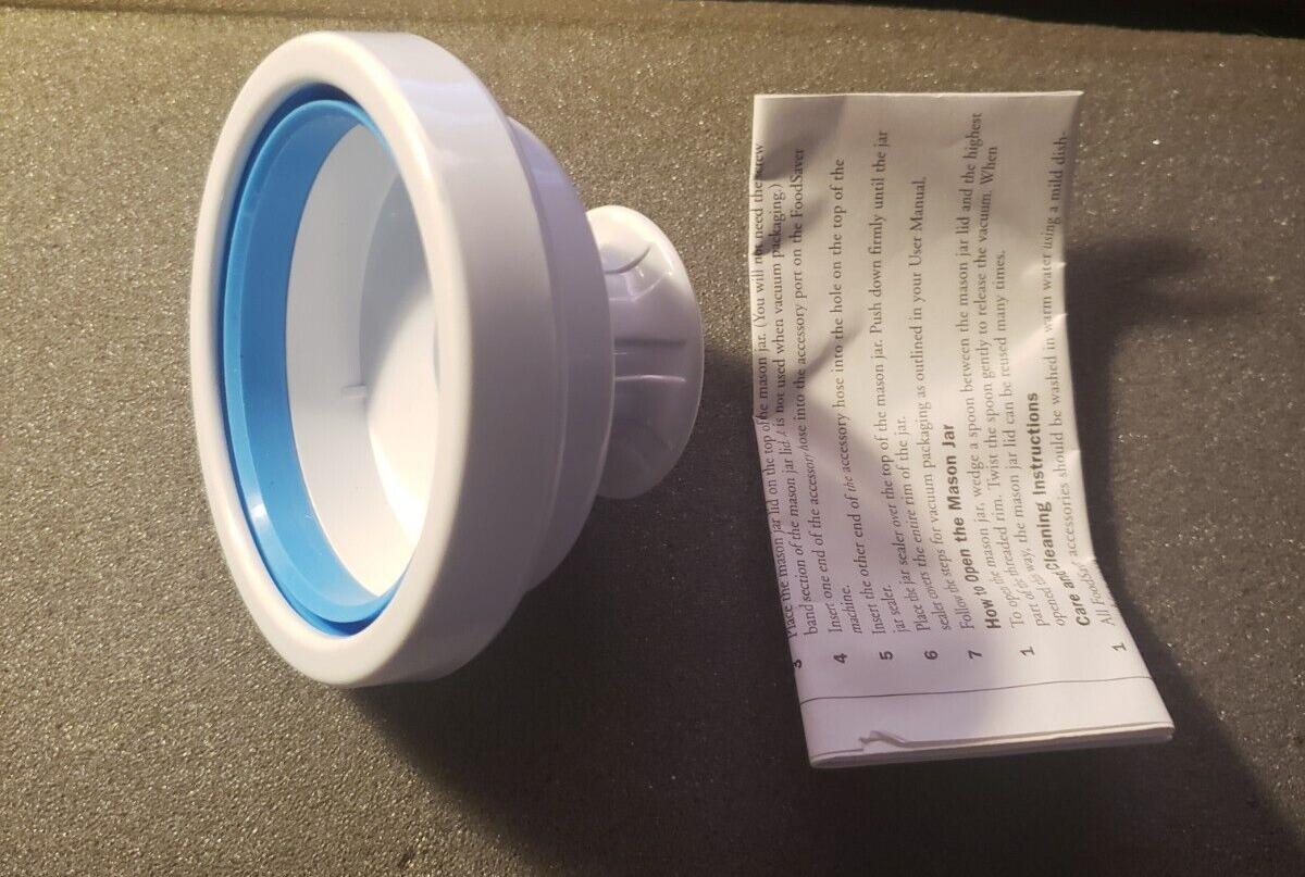 NEW FOOD SAVER REGULAR JAR SEALER VACUUM SEALING ACCESSORY LID 1 PIECE