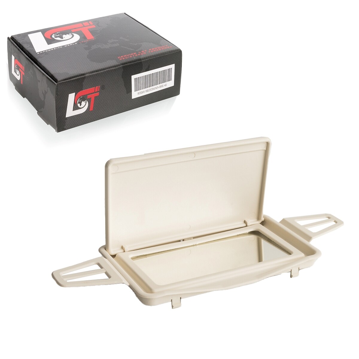 Sun visor with mirror frame holder Light beige for Mercedes-Benz CLS C219