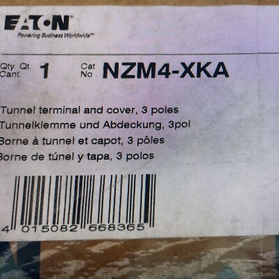 EATON. NZM4-XKA. TUNNEL. TER FOR NZM4 BREAKER ATLANTA GA US STOCK