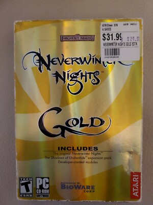 Neverwinter Nights: Gold (PC, 2003) Brand New Sealed in Retail Box